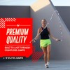 EliteSRS - Cuerda de salto de fitness con abalorio pesadas