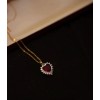 Collar En Forma De Corazón Con Relieve Rojo Moonberry De