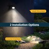 Laliled Solar Spotlights Outdoor, 2-in-1 Warm and Cool White Lighting