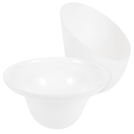 TEHAUX 2pcs Plastic Light Shade, Light Bulb Shade Unique Horseshoe Lamp Shapde Replacement Umbrella Shaped Lampshade Replacement Set for Chandelier - 19X19X10.5cm/7.47X7.47X4.13in