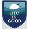 LIFE IS GOOD NEW LIFE IS GOOD DIECUT STICKER DECAL...BEACH OCEAN SUMMERTIME!!