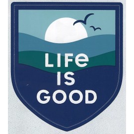 LIFE IS GOOD NEW LIFE IS GOOD DIECUT STICKER DECAL...BEACH OCEAN SUMMERTIME!!