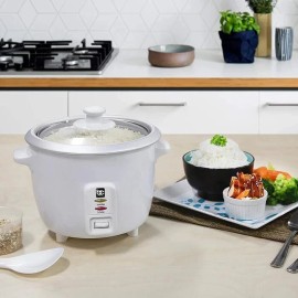 Bene Casa Rice Cooker with glass lid 10-Cup Dishwasher safe rice cooker BC-12418