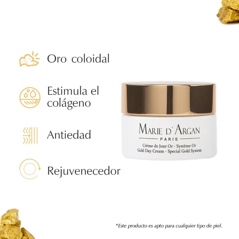 Duo Cuidado Facial Crema Día Oro 24k