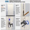 10 Pack Rok Hardware Adjustable Heavy Duty Hinge Pin Door