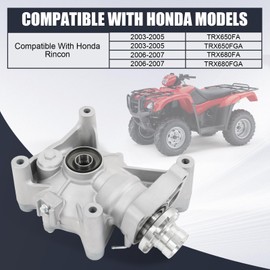 RALBDX Rear Differential Assembly Compatible with Honda Rincon 650 2003-2005 Rincon 680 2006-2007 TRX650FA TRX650FGA TRX680FA TRX680FGA # 41300HN8A40 41300-HN8-A40