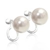 PLUSTER Pearl Earrings, Resin, Hypoallergenic, One Piece, Women's, Includes Dedicated