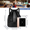 Sports Ball Bags with Dry Wet Separation Shoe Compartment, Water