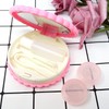 Honbay Cookie Shaped Contact Lens Case Travel Contact Lens Box