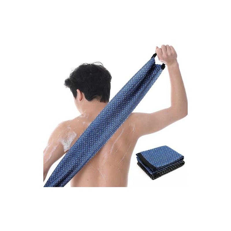 Toallas de baño exfoliantes estilo japonés GREEN POMELO Bath Loofahs-2blue