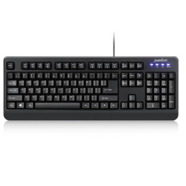 Perixx PERIBOARD-517 Wired Washable USB Keyboard, Certified with IP 65 Level, Black, US English Layout