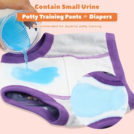 MOEMOE BABY Training Underwear 6 Packs Absorbent Potty Training Pants for Baby Boys and Girls 2T-9T Pink