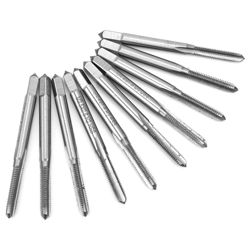 10pcs M3.5x0.6 Screw Tap Straight Flute HighSpeed Steel High Hardness