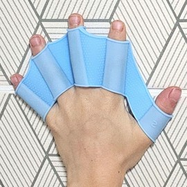 Finger Webbed Swim Gloves S for Water Play & Snorkeling Swimming 3ea