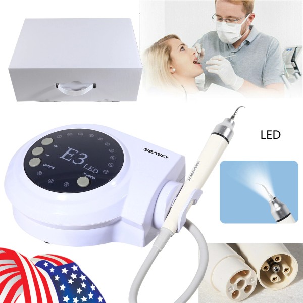 SKYSEA Professional Ultrasonic Scaler LED Handpiece Plaque Remover for Cavitron