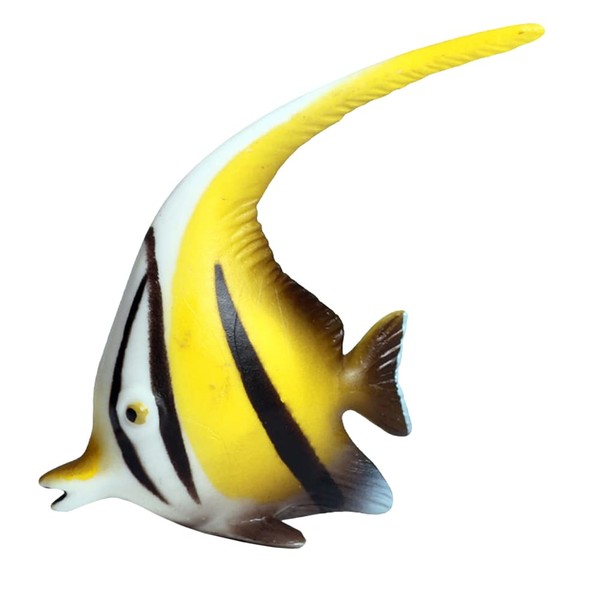 EXCEART Artificial Angelfish Sea Animal Figurine Educational Animal Toys Under The Sea Life Figure Resin Tropical Angel Fish Marine Animal Sculpture Swallow Fish Plastic Child Puzzle