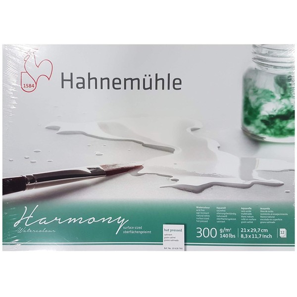 Hahnemühle Harmony Watercolour Cardboard, Satined, 300 g/m², 21 x 29.7
