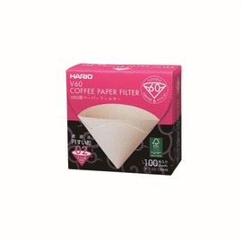Hario V60 Coffee Filters - Size 02 Colour Brown (VCF-02-100MK) - Pack of 100