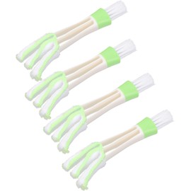 Zerodeko 4piezas Kit De Cepillos para Limpiar Salidas De Aire del Coche Cepillo De Limpieza De Coches para Detallado De Coches y Uso Interiores