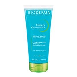 BIODERMA, Sébium Gel Moussant, Limpiador Facial Menos Imperfecciones, Skincare Piel Grasa, Suave y sin Resecar, 200ML                                 