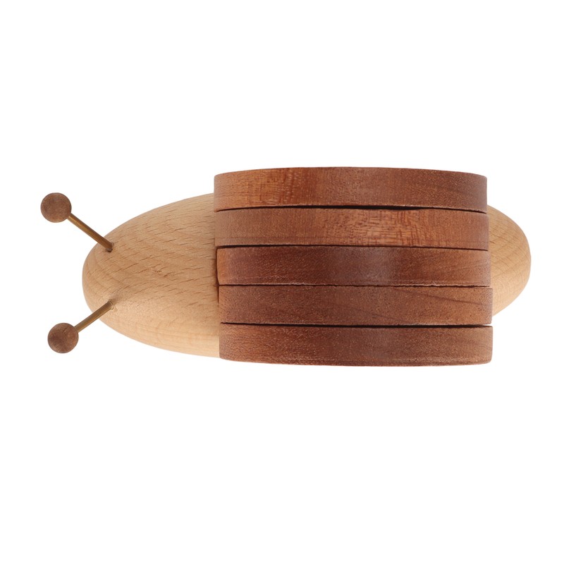 Snail Coaster Set with Magnet Cute Exquisite Eco Friendly Wood