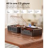 CARONSORT CD Player with Speakers Bluetooth Nostalgic Retro Portable CD
