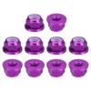 sourcing map Nylon Insert Hex Lock Nuts, 10pcs - M4