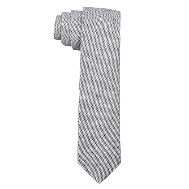 DonDon Men's Tie 6 cm Cotton Plain Checked and Polka