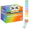 Monster Sticky Notes – Glittery Semi-Transparent Full-Adhesive Sticker Notes with