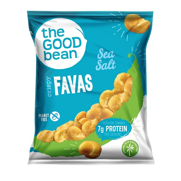 The Good Bean Crispy Favas, Sea Salt, 1 Ounce, 50 Count