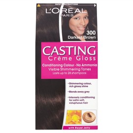 3 x L'Oreal Paris Casting Creme Gloss Conditioning Colour 300 Darkest Brown