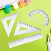 6 Pcs Triangular Ruler Set Aluminum Architect Ruler Engineering Scale