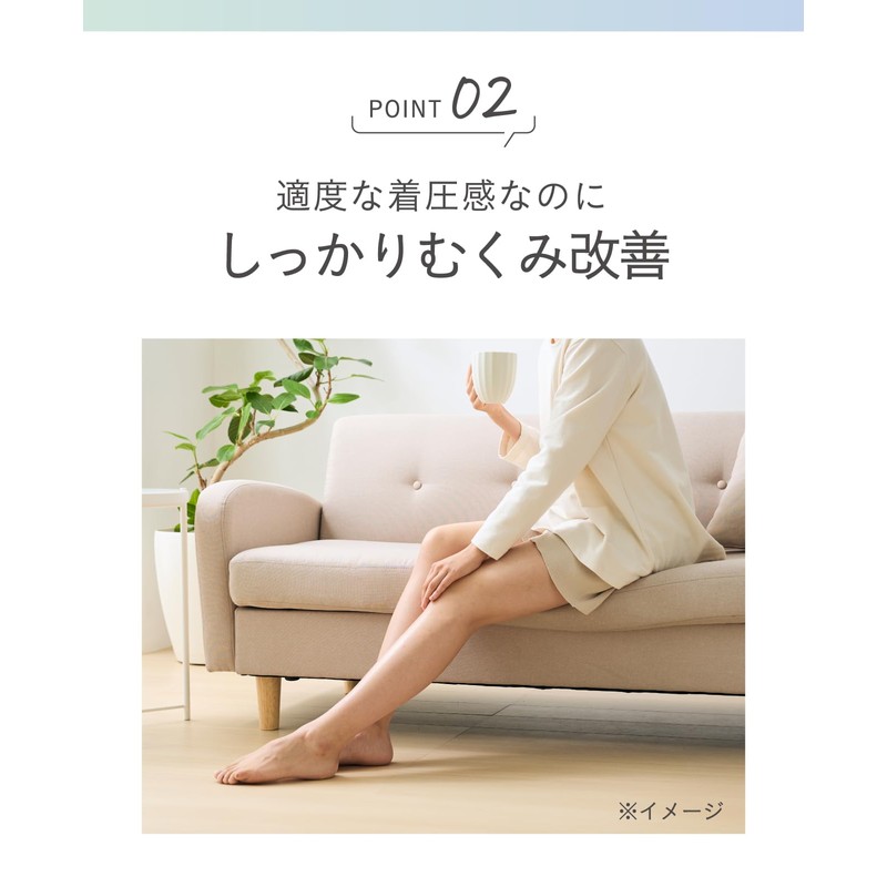 Okamoto Socks Supplement Compression Socks for Women, Circulation-Promoting Socks 632-990,