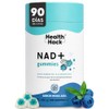 NAD+ Resveratrol Nicotinamida Ribosa 180 Gomitas Sin Azúcar Health Hack