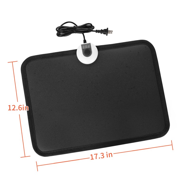 TISHIJIE Electric Heated Floor Mats - AC 110V Foot Heater,