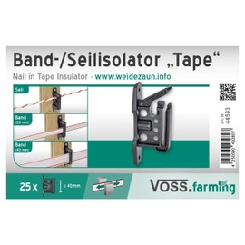 VOSS.farming 25x Clip Broadband Rope Insulator Pasture Fence