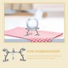 ABOOFAN 2pcs Crystal Ball Display Stand Iron Sphere Holder Globe