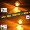 BJZ 3/4" Strobe+Marker Lights Dual Function Amber Trailer LED Side