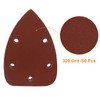 Cionyce 50 Pcs 320 Grit Mouse Detail Sander Sandpaper 5