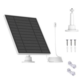 Arlo Solar Panel for Arlo Pro 3 Camera/Arlo 4/ Pro 3 Floodlight/Pro 5S/ Arlo Ultra 2,IP67 Waterproof for Continuous Power Supply in The Outdoor - 13.1ft Magnetic Connection Port