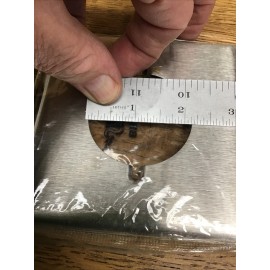 Bryant  2-Gang Plate With 1-Single Round Opening 2 1/8” Stainless Steel