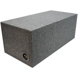 Car Audio Dual 12" Vented Square Sub Box Enclosure fits Kicker L7 Subwoofer