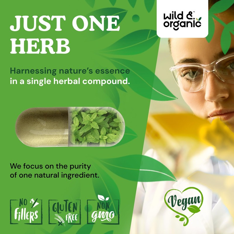 Spearmint Capsules - 180 Count - Natural Support for Digestive