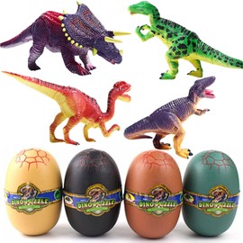 Heizi 4D Puzzle, Saurus DX Dinosaur Egg Set of 4, Jurassic Excavation Egg, 3D Puzzle, Assembly, Figure Toy, 24 Types (Type F)