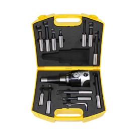 HFS(R) Boring Head R8 Shank Boring Set 3" Head 3/4" Carbide Boring Bar Set 12pcs for Milling