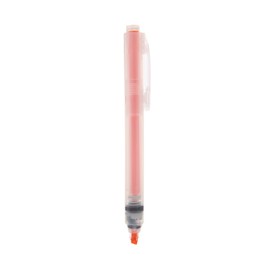 MUJI NBC45A8A Polypropylene Retractable Highlighter, Orange