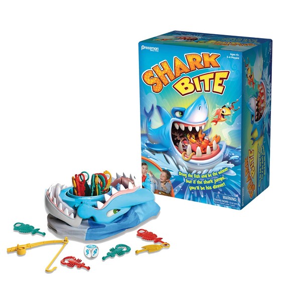 Shark Bite -- Roll the Die and Fish for Colorful Sea Creatures Before the Shark Bites Game!