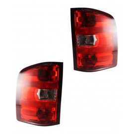 KarParts360 For GMC Sierra 1500 Tail Light Assembly 2012 Driver and Passenger Side Pair SL/SLE Model For GM2800207 | 25958482