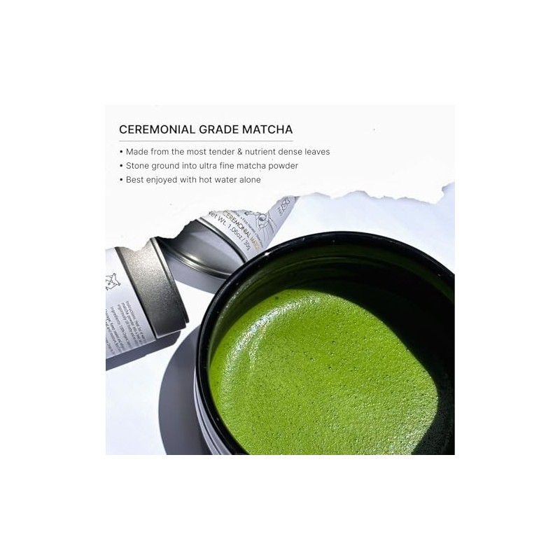 FKRO Organic Saemidori Ceremonial Grade Matcha Green Tea Powder