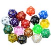 SmartDealsPro 10-Pack 20 Sided Dice D20 Polyhedral Dice for DND